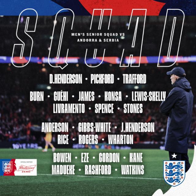 开云在线-拉什福德再入三狮，特伦特落选，森林中场首获征召