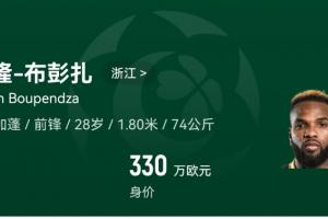 外媒：布彭扎缺席最后一练，浙江联系上他的亲属才得知悲剧